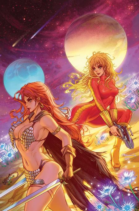 RED SONJA BARBARELLA #2 CVR K INC 1:20 COLLETTE TURNER VIRGIN VAR — Cover