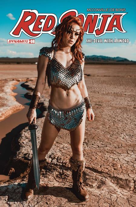 RED SONJA SHE DEVIL WITH A SWORD #8 CVR E COSPLAY MOLLY STEWART VAR — Cover