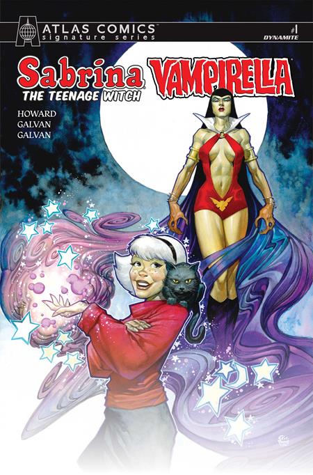 SABRINA THE TEENAGE WITCH VAMPIRELLA #1 CVR L ERIC POWELL ATLAS EDITION SIGNED BY TINI HOWARD VAR — Cover