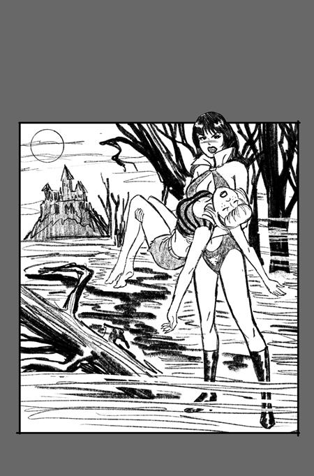SABRINA THE TEENAGE WITCH VAMPIRELLA #1 CVR M INC 1:10 BILL GALVAN PENCILS VAR — Cover