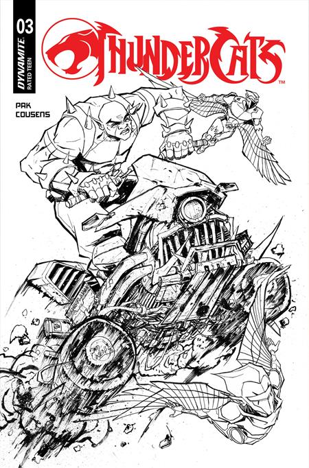 THUNDERCATS (2026) #3 CVR I INC 1:20 DAVID COUSENS LINE ART VAR — Cover