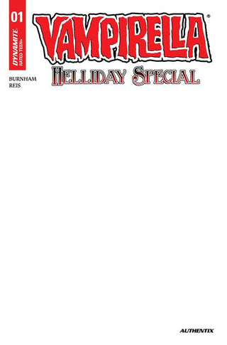 VAMPIRELLA HELLIDAY SPECIAL 2026 #1 (ONE SHOT) CVR D BLANK AUTHENTIX VAR