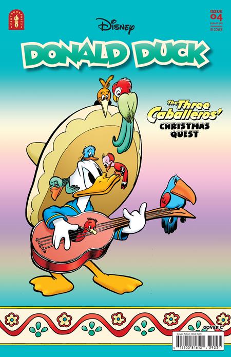 DONALD DUCK LEGACY #392 THE THREE CABALLEROS CHRISTMAS QUEST CVR C INC 1:10 WALT KELLY VAR — Cover