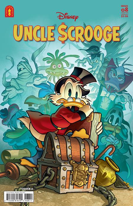 UNCLE SCROOGE LEGACY #468 THE CURSE OF HP HATEQUACK CVR A ANDREA FRECCERO — Cover