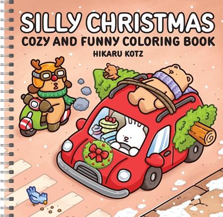 SILLY CHRISTMAS COZY AND FUNNY COLORING BOOK FOR ADULTS AND TEENS TP — Cover
