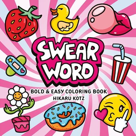 SWEAR WORD BOLD AND EASY COLORING BOOK TP — Cover