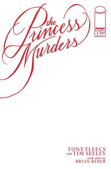PRINCESS MURDERS #1 CVR E BLANK SKETCH VAR — Cover