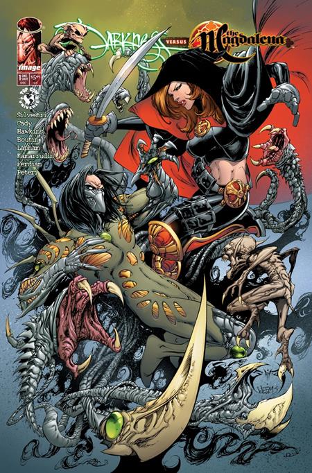 DARKNESS VS THE MAGDALENA #1 (ONE SHOT) CVR B JOE BENITEZ & RICHARD ISANOVE VAR — Cover