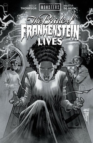UNIVERSAL MONSTERS THE BRIDE OF FRANKENSTEIN LIVES #3 (OF 4) CVR D INC 1:25 FRANCIS MANAPUL CLASSIC HORROR B&W VAR