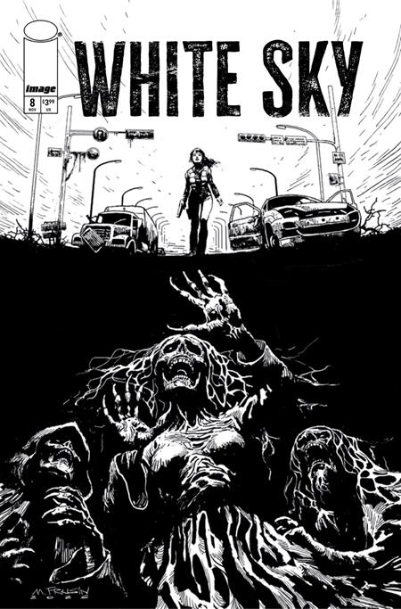 WHITE SKY #8 CVR B MARCELO FRUSIN B&W VAR (MR) — Cover
