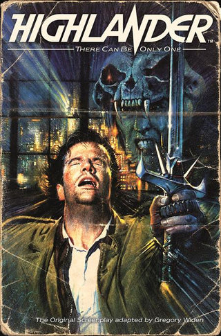 HIGHLANDER THE ORIGINAL SCREENPLAY #1 (OF 4) CVR L ORIGINAL POSTER BRIAN BYSOUTH FOIL VAR