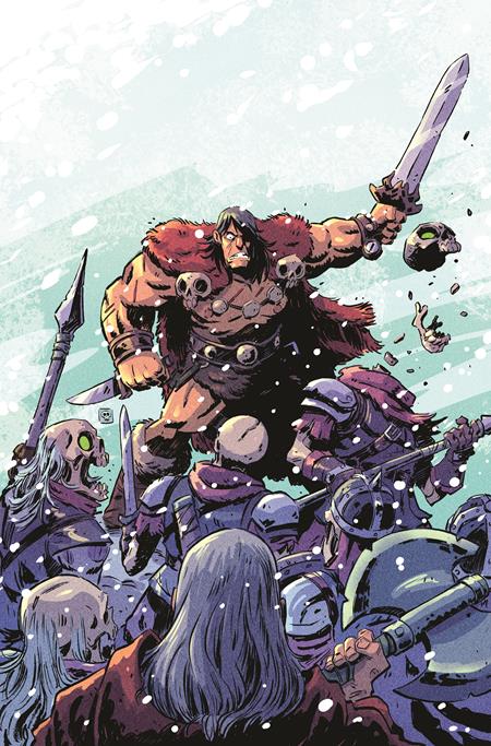 CONAN THE BARBARIAN TIDES OF THE TYRANT KING #4 (OF 4) CVR E DEREK LAUFMAN VIRGIN CARDSTOCK VAR (MR) — Cover