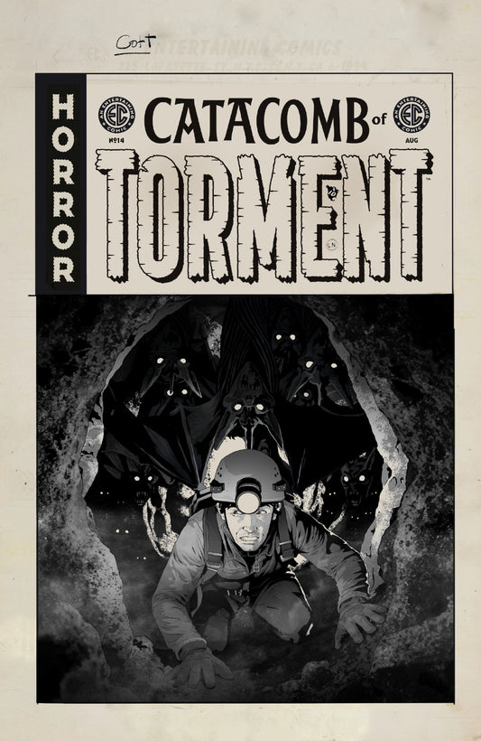 Ec Catacomb of Torment #14 Cover D Inc 1:20 Danny Luckert B&W Artist Edition Variant - Cover
