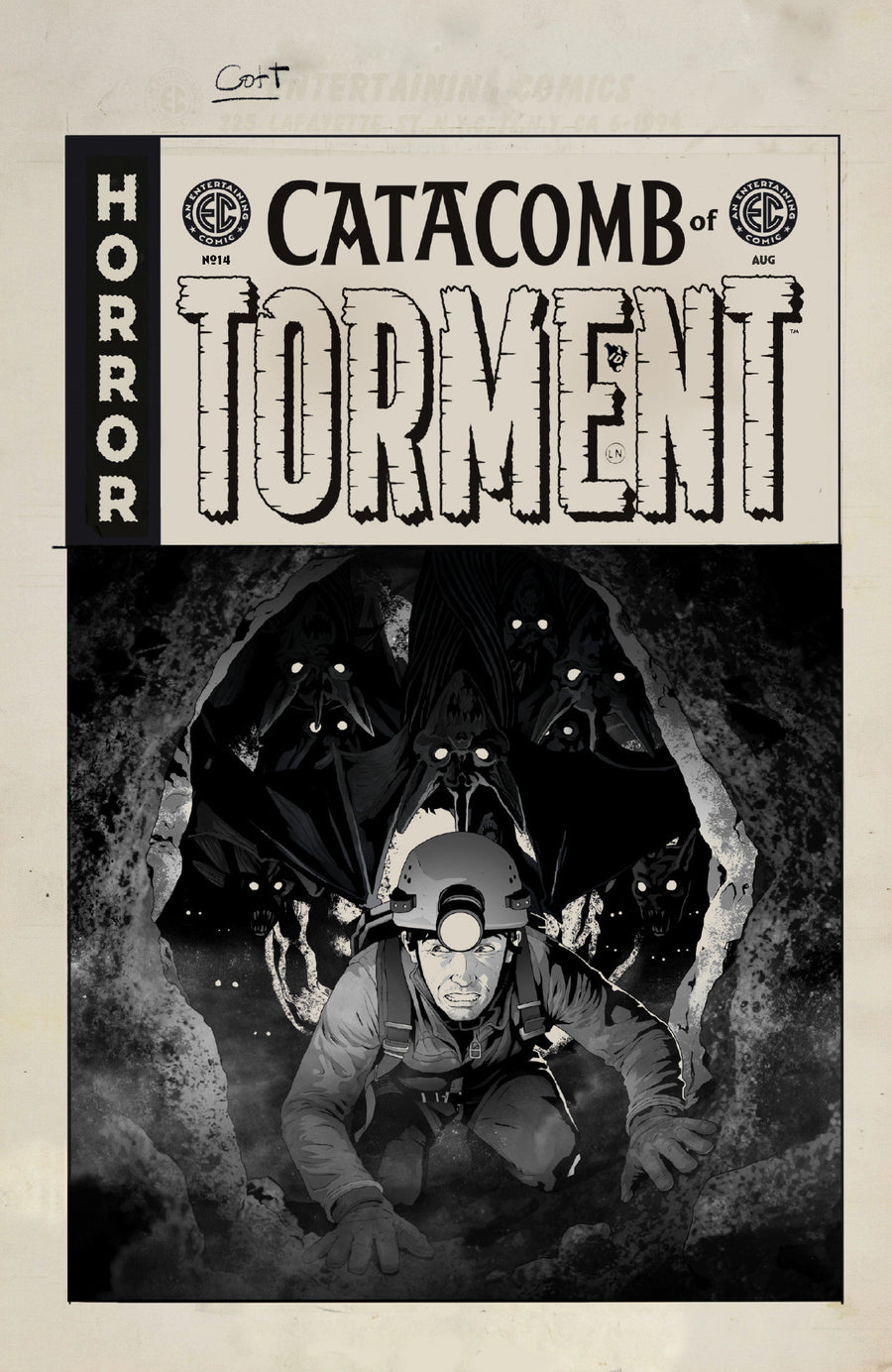 Ec Catacomb of Torment #14 Cover D Inc 1:20 Danny Luckert B&W Artist Edition Variant - Cover