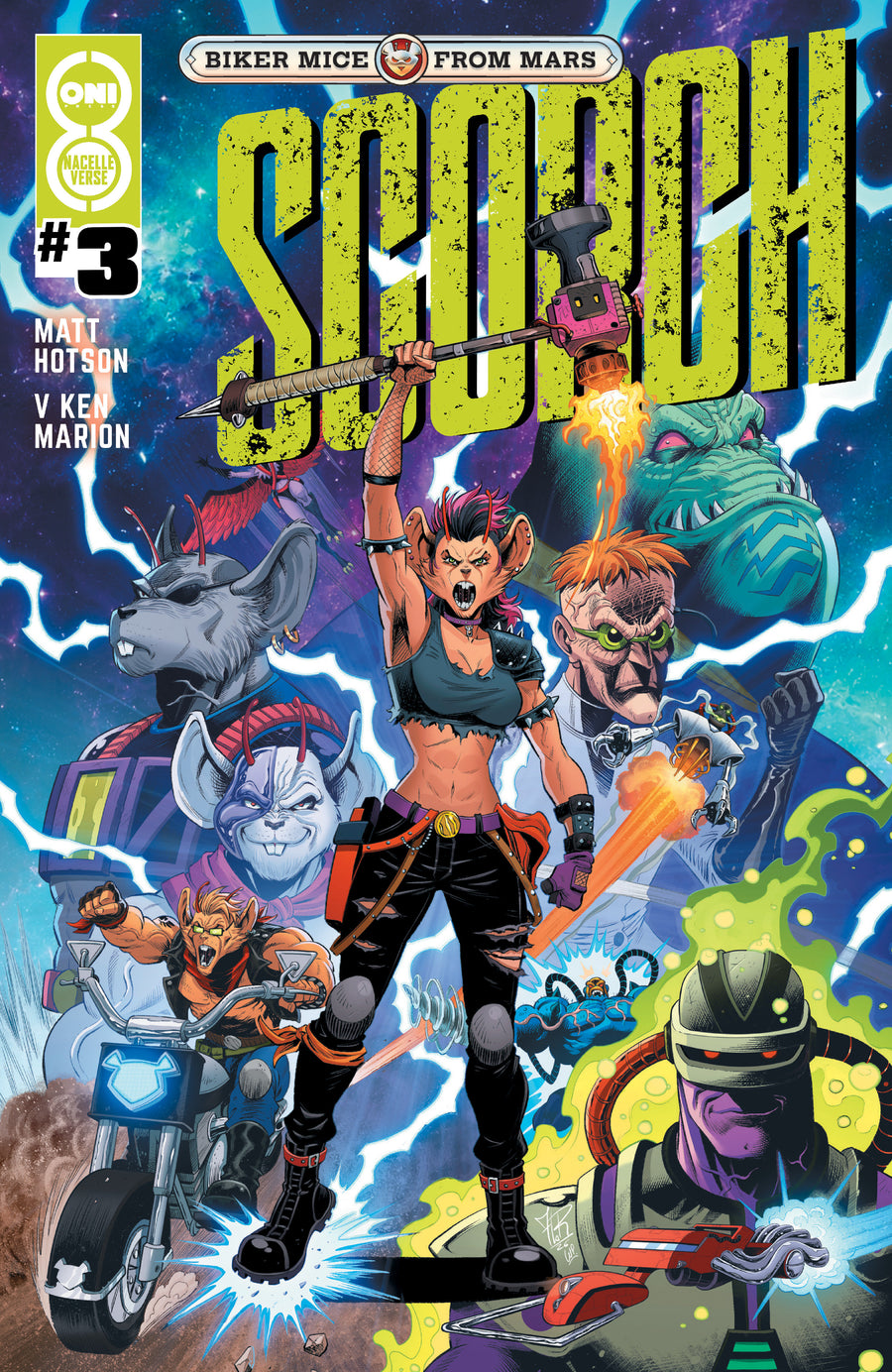 Biker Mice From Mars Scorch #3 Cover B Jordi Tarragona Variant — Cover