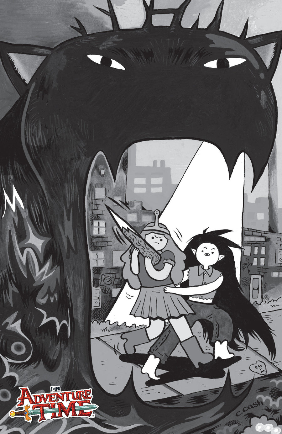 Adventure Time Bonnie the Vampire Hunter #1 (One Shot) Cover D Caroline Cash B&W 1:10 Variant — Cover