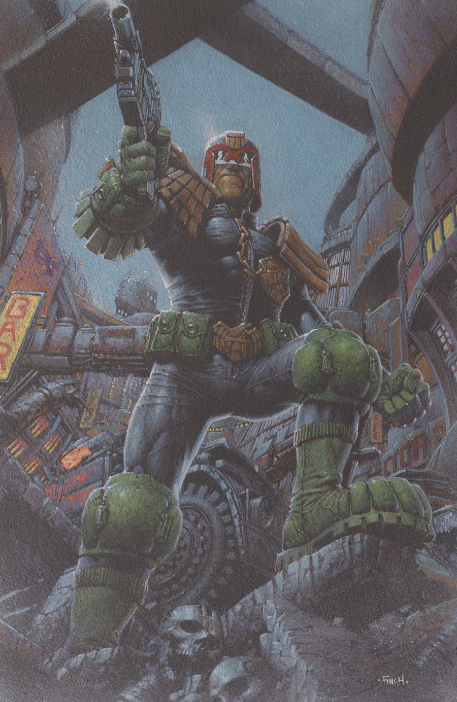 Judge Dredd/Biker Mice From Mars #1 Cover F David Finch Foil Variant — Cover