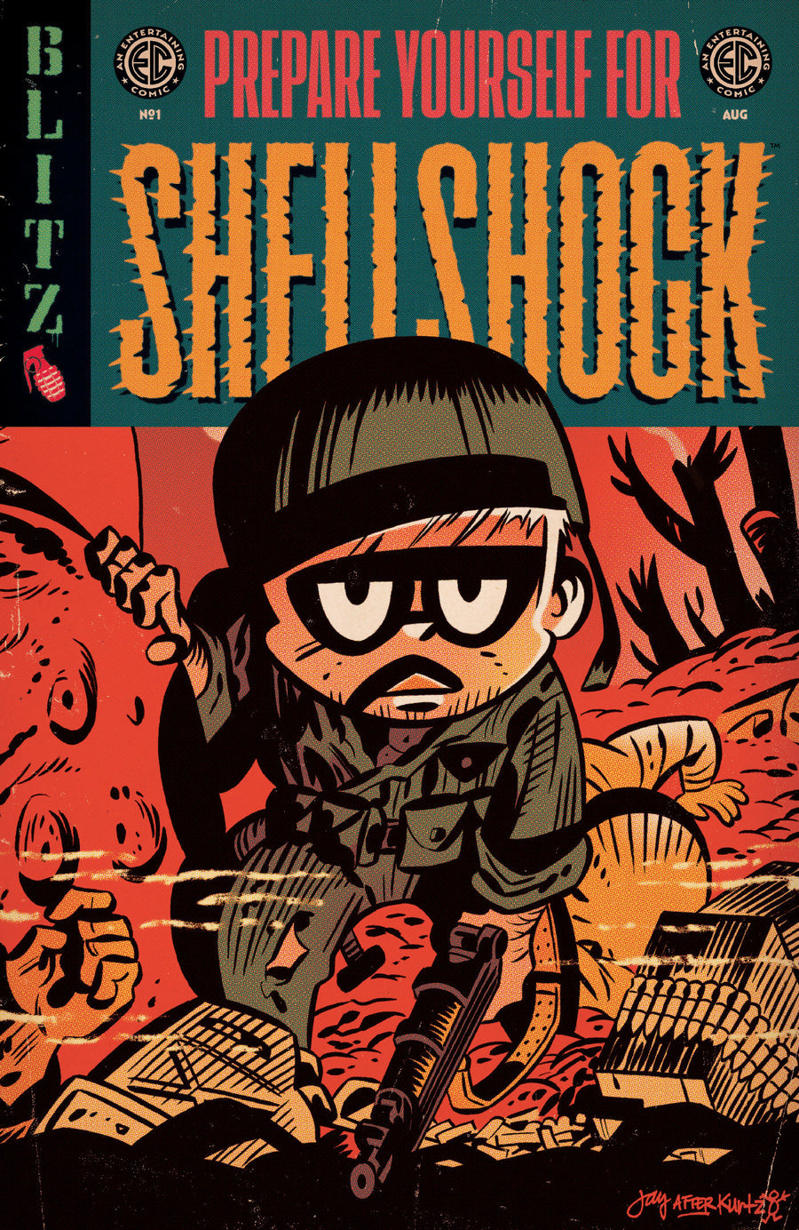Ec Shellshock #1 Cover E Inc 1:10 Jay Stephens Ec Homage Variant - Cover