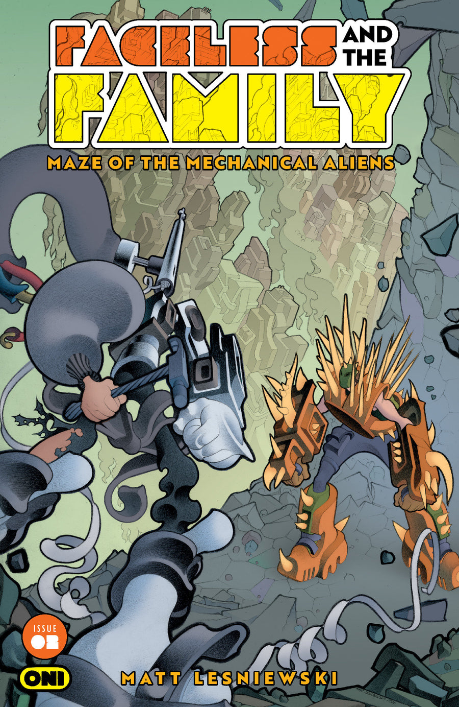 Faceless and the Family Maze of the Mechanical Aliens #2 Cover A Matt Lesniewski - Cover