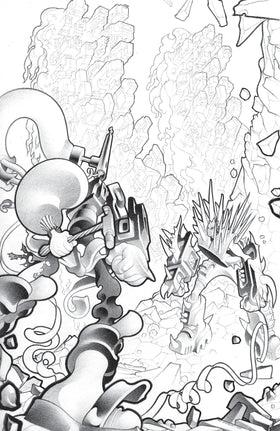 Faceless and the Family Maze of the Mechanical Aliens #2 Cover C Inc 1:10 Matt Lesniewski B&W Variant