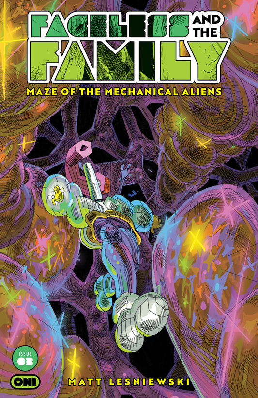 Faceless and the Family Maze of the Mechanical Aliens #3 Cover B Emil Ernst Variant — Cover