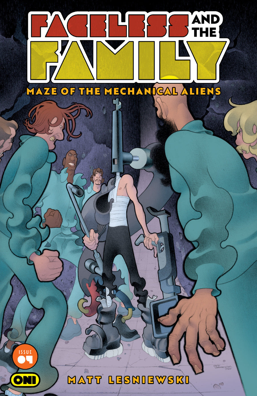 Faceless and the Family Maze of the Mechanical Aliens #4 Cover A Matt Lesniewski — Cover