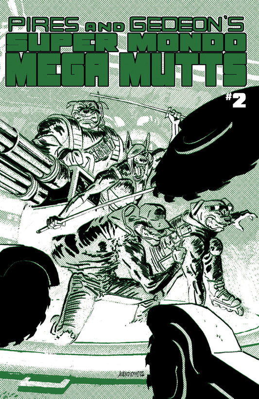 Super Mondo Mega Mutts #2 Cover B Alex Diotto Homage Variant - Cover