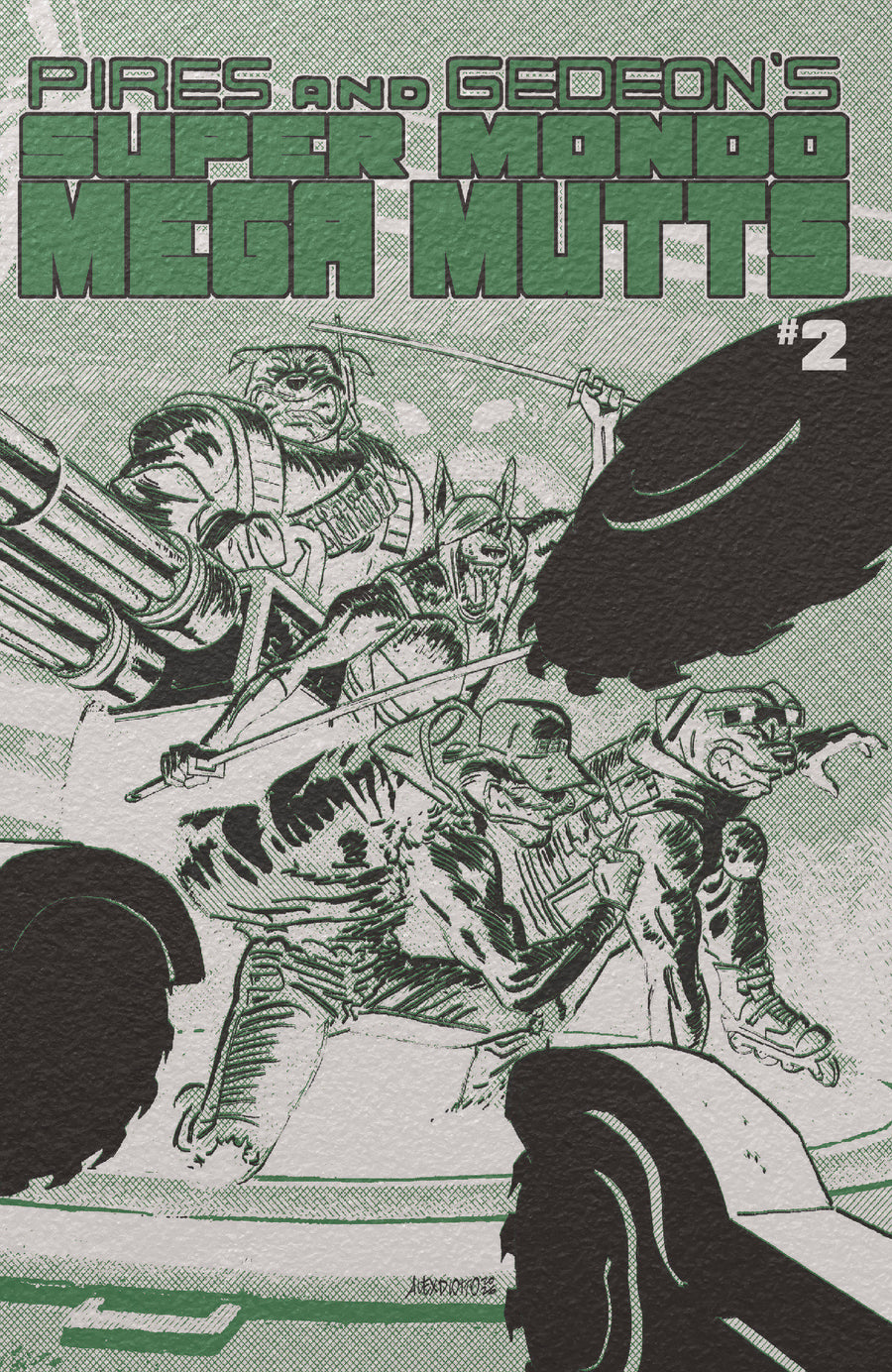 Super Mondo Mega Mutts #2 Cover E Alex Diotto Foil Variant - Cover
