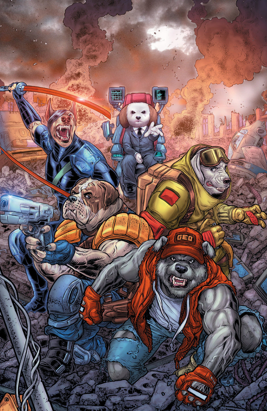 Super Mondo Mega Mutts #3 Cover E Inc 1:20 Juan Jose Ryp Full Art Variant — Cover