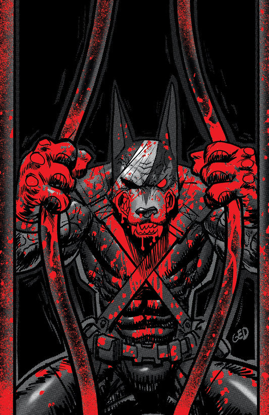 Super Mondo Mega Mutts #3 Cover F Inc 1:50 Juan Gedeon Bloody B&W Variant — Cover