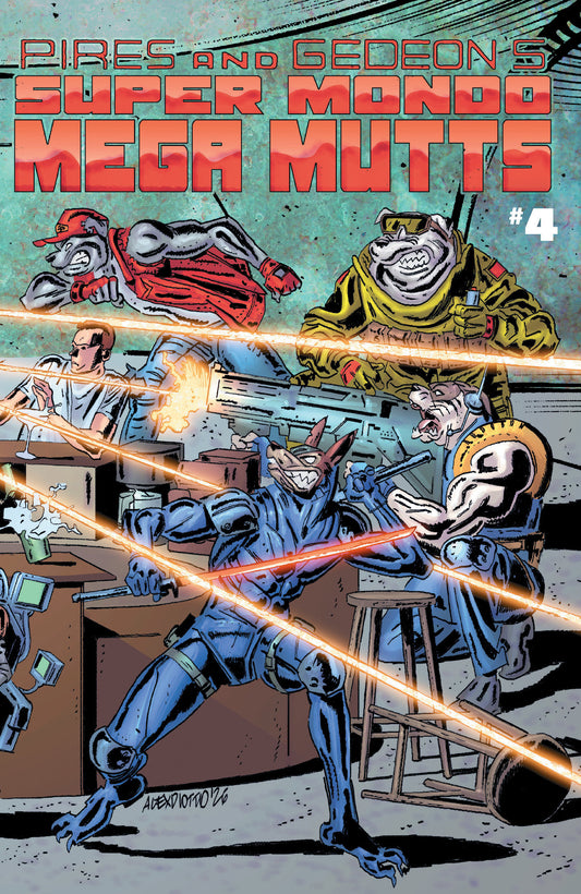 Super Mondo Mega Mutts #4 Cover B Alex Diotto Variant — Cover