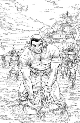 Fort Psycho #1 Cover H Inc 1:20 Dustin Weaver B&W Variant