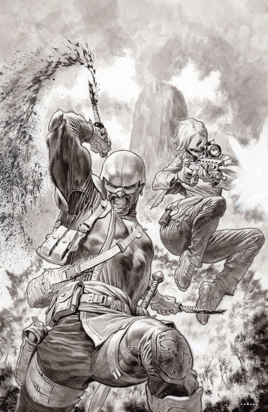 Fort Psycho #1 Cover I Inc 1:50 Lewis Larosa B&W Variant - Cover