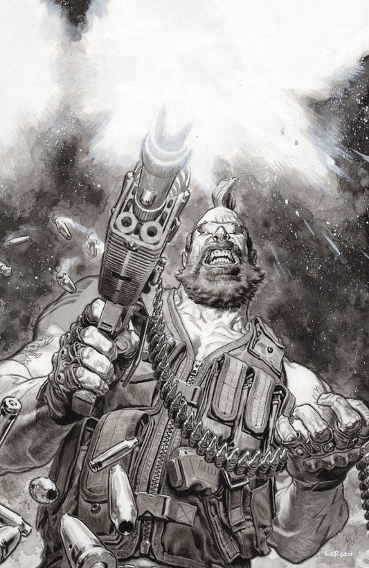 Fort Psycho #2 Cover E Inc 1:20 Lewis Larosa B&W Variant — Cover