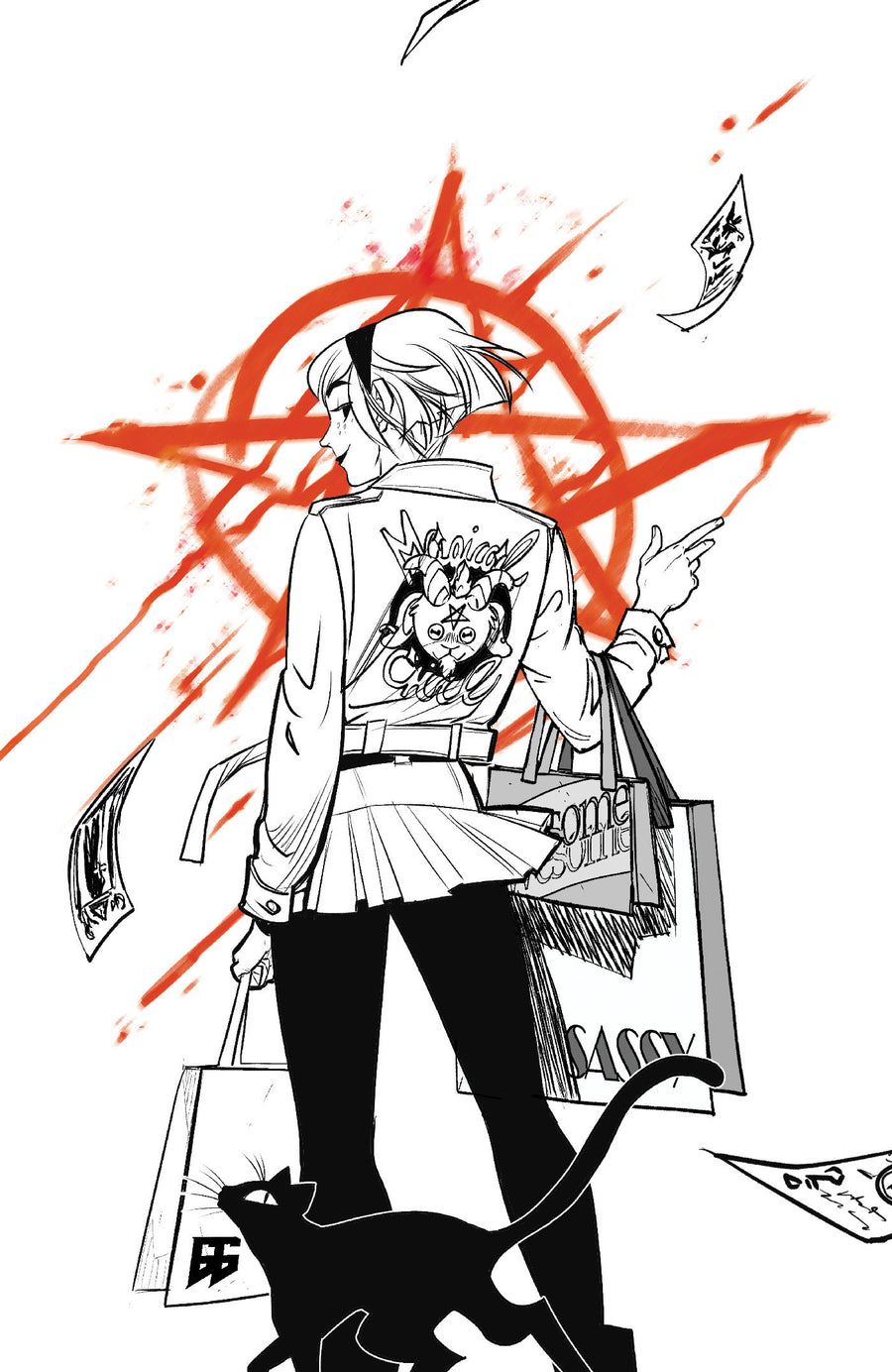 Sabrina the Teenage Witch #2 Cover G Eleonora Carlini B&W 1:100 Variant — Cover