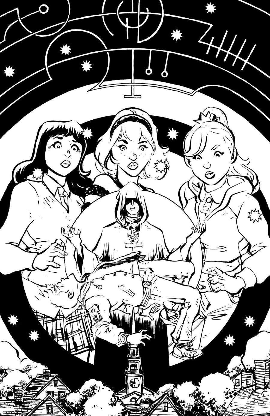 Archie in Hell #1 Cover L Jesse Lonergan B&W 1:250 Variant — Cover