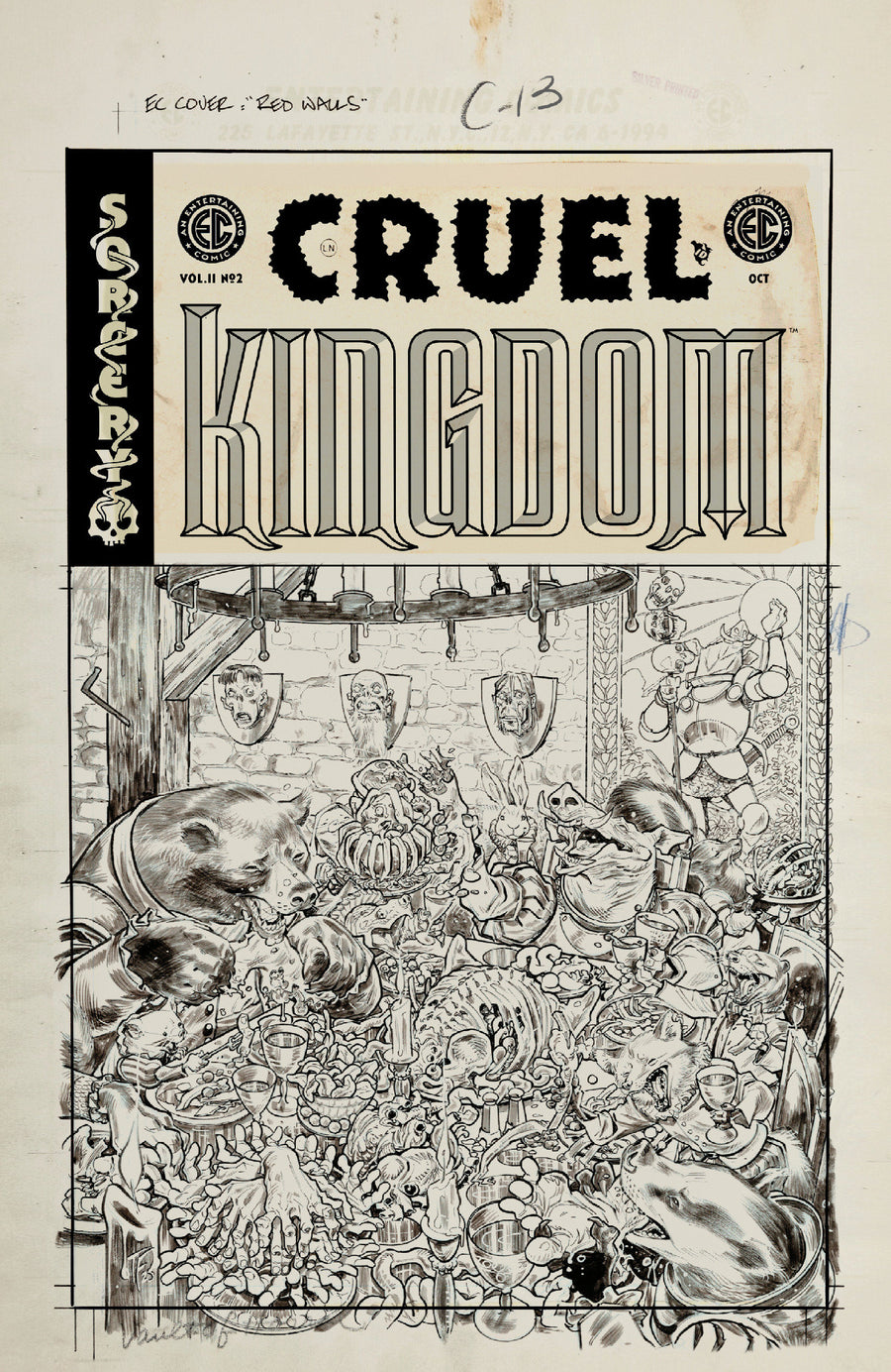 Ec Cruel Kingdom 2 #2 Cover D Inc 1:20 Tom Fowler B&W Artist Edition Variant — Cover