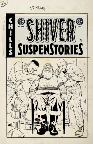 Ec Shiver Suspenstories 3 #1 Cover D Steve Lieber B&W Artist Edition 1:20 Variant