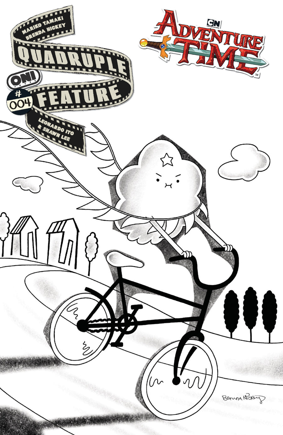 Adventure Time Quadruple Feature #4 Cover D Inc 1:20 Brenda Hickey Variant — Cover