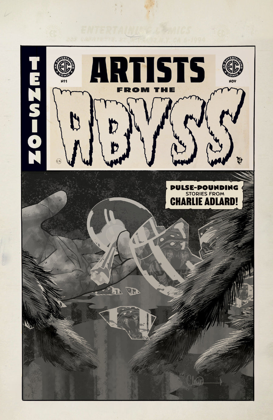 Ec Artists From the Abyss Charlie Adlard #1 (One Shot) Cover B Charlie Adlard B&W Artist Edition 1:20 Variant — Cover