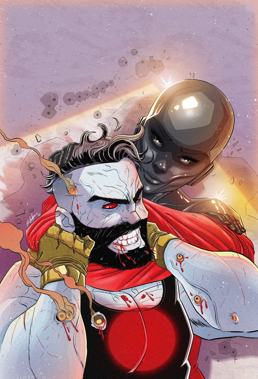 Valiant Beyond: Bloodshot #7 - Toy Soldiers #1 Variant C (Griffin Full Art) — Cover