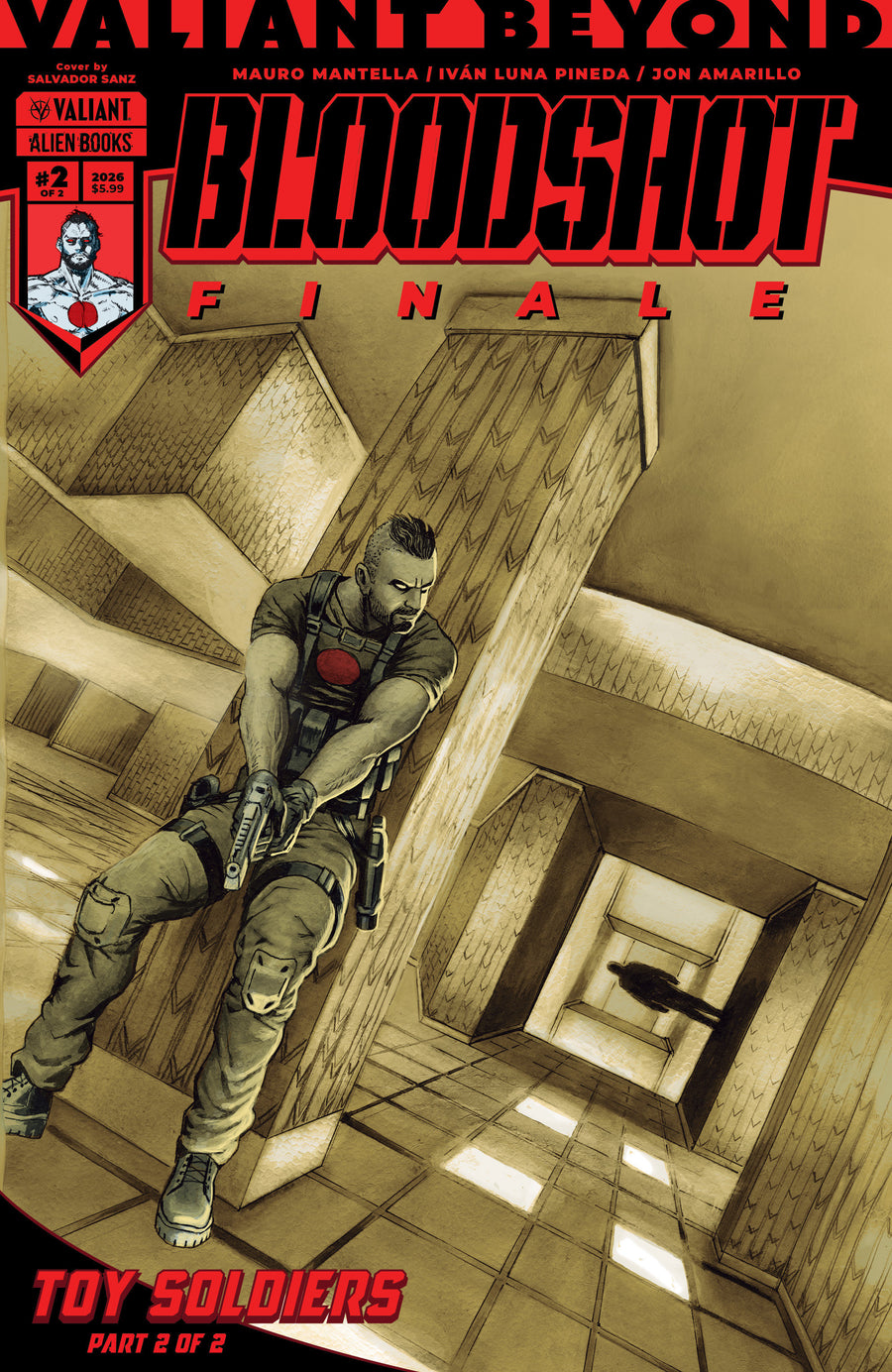 Valiant Beyond: Bloodshot #8 - Toy Soldiers #2 Finale Cover A (Sanz) — Cover