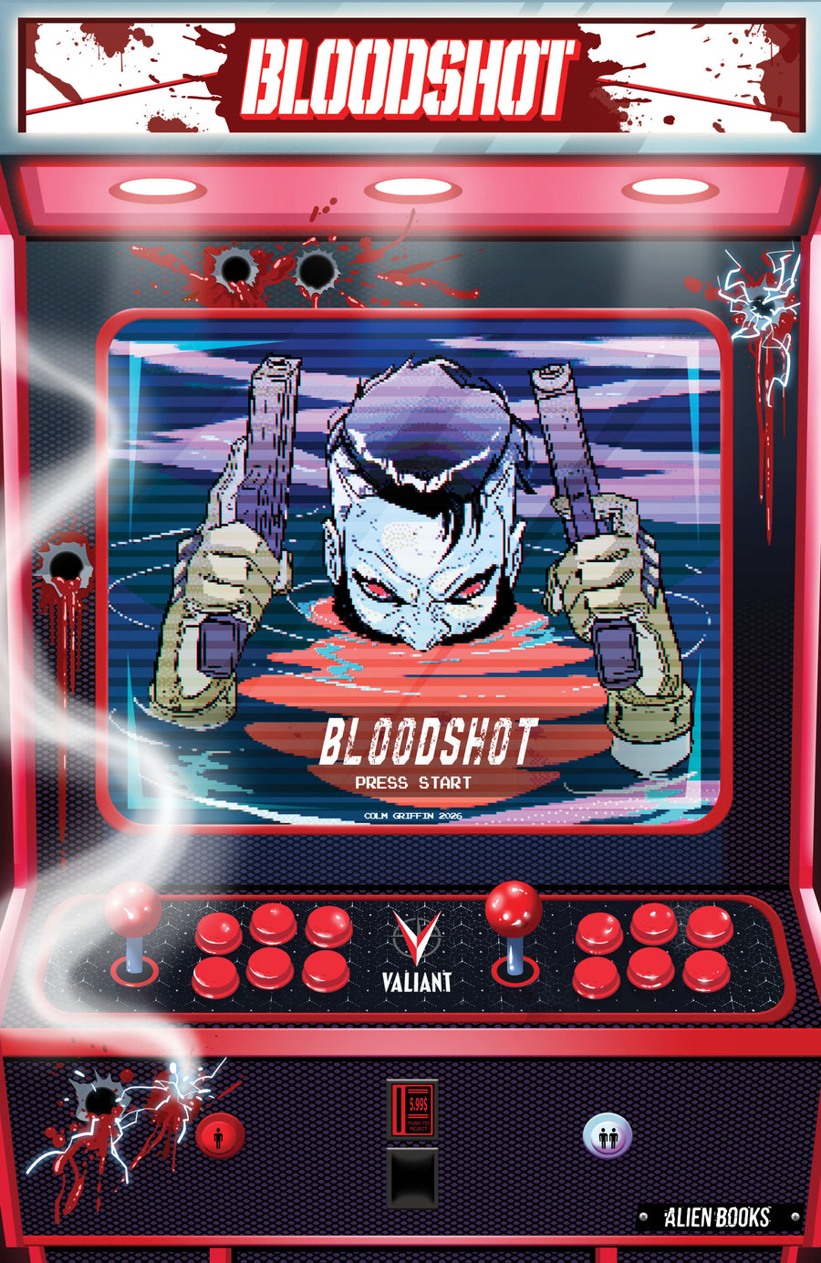 Valiant Beyond: Bloodshot #8 - Toy Soldiers #2 Finale Variant B (Griffin Full Art Arcade Variant) — Cover