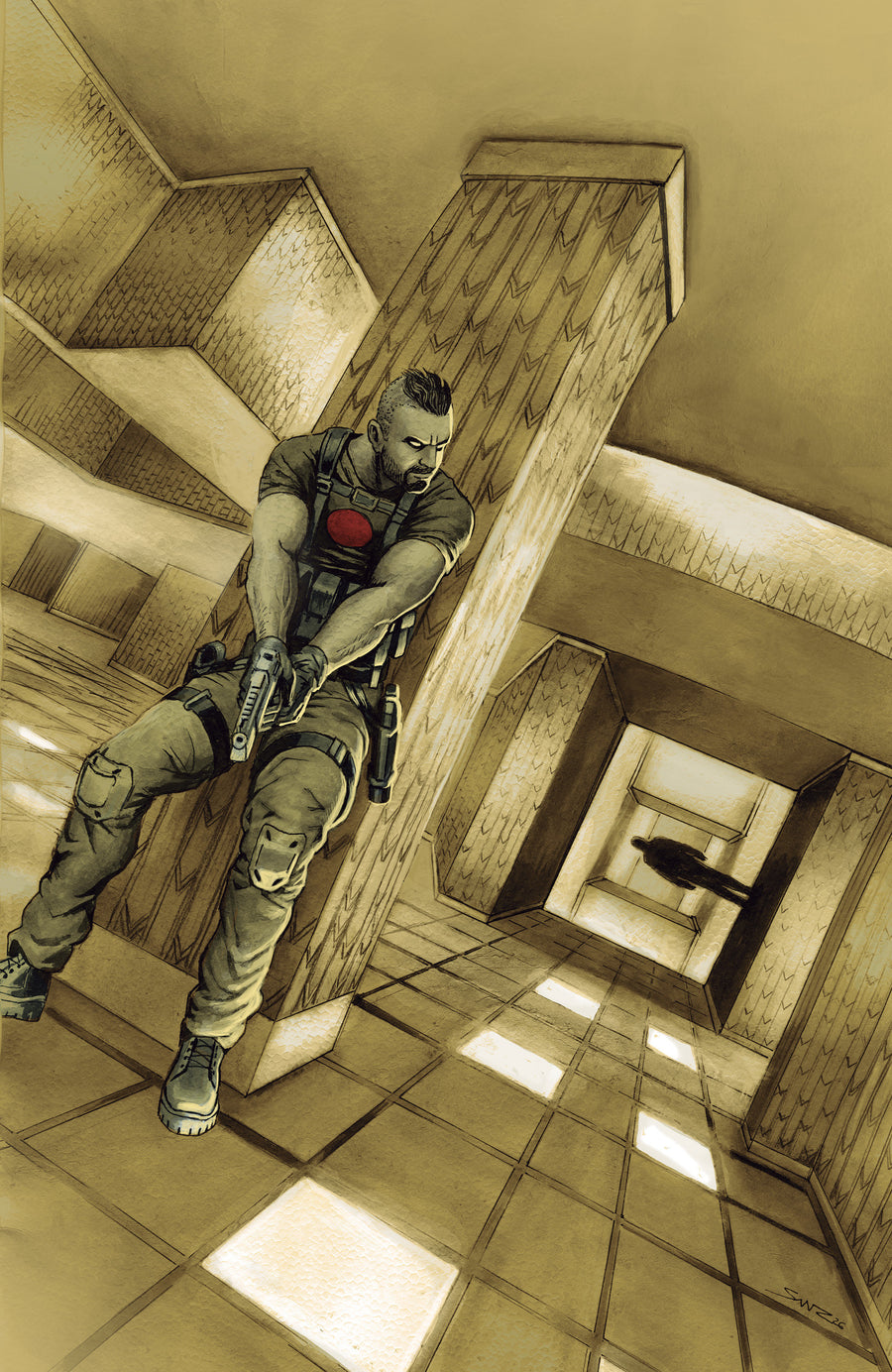 Valiant Beyond: Bloodshot #8 - Toy Soldiers #2 Finale Variant C (Sanz Full Art) — Cover