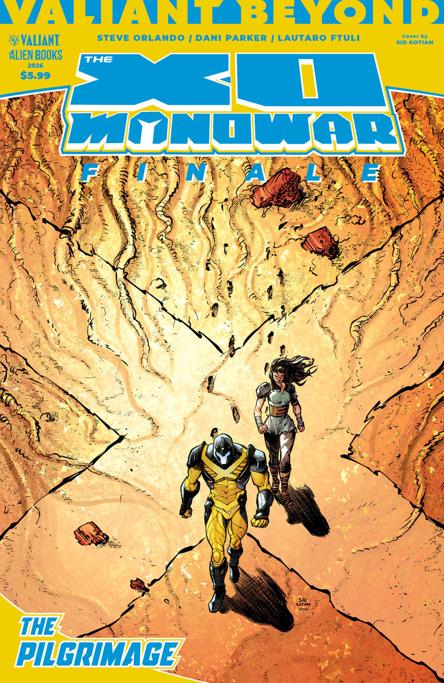Valiant Beyond: The X-O Manowar Finale - the Pilgrimage Cover A (Kotian) — Cover