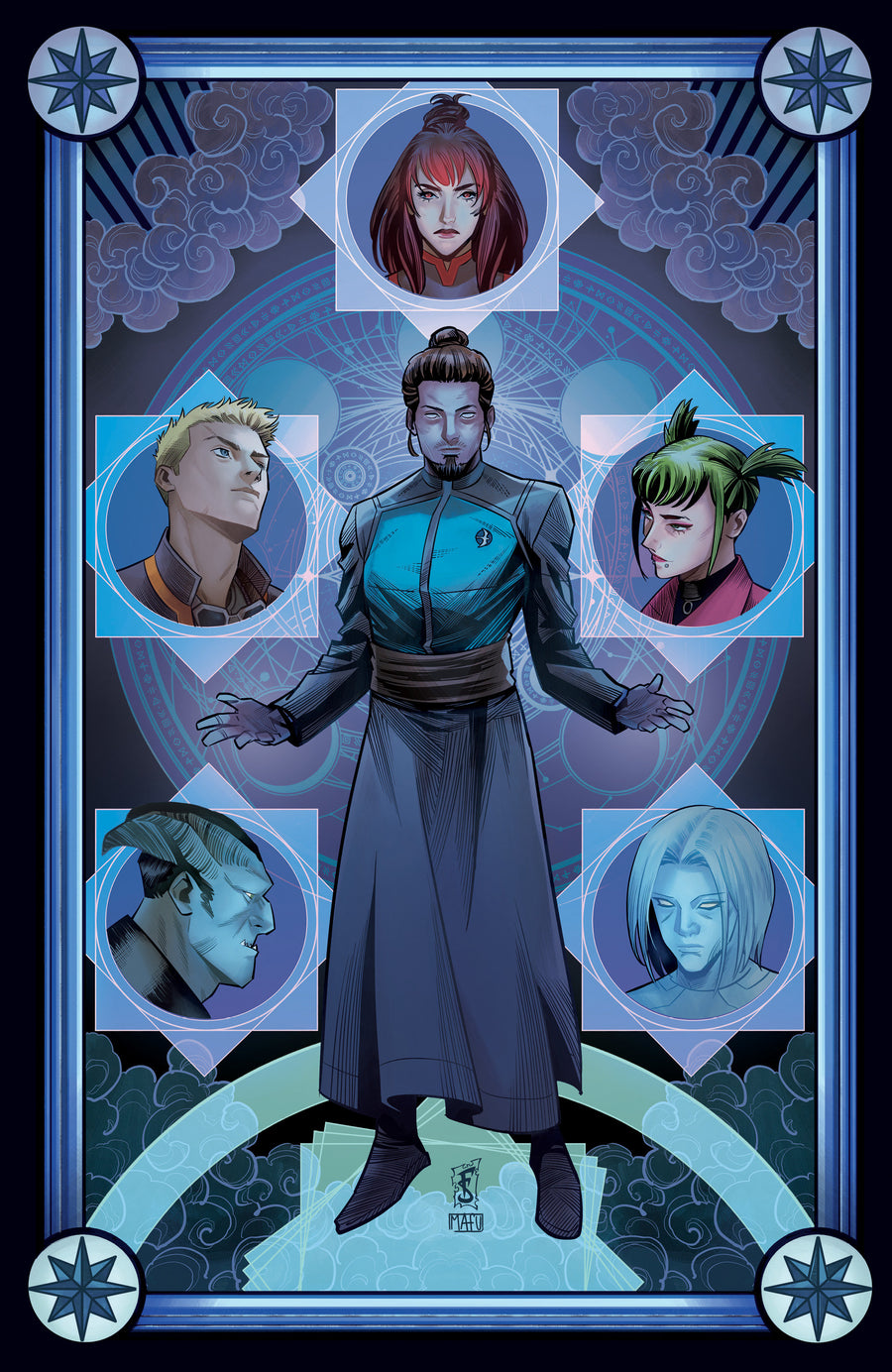 Valiant Beyond: All-New Harbinger #8 - Risen #2 Variant B (Sabbatini Tarot Variant) - Cover