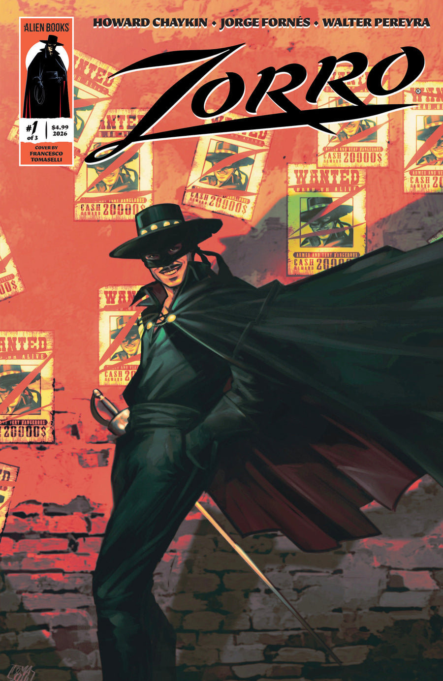 Zorro #1 Variant B (Tomaselli) #1 — Cover