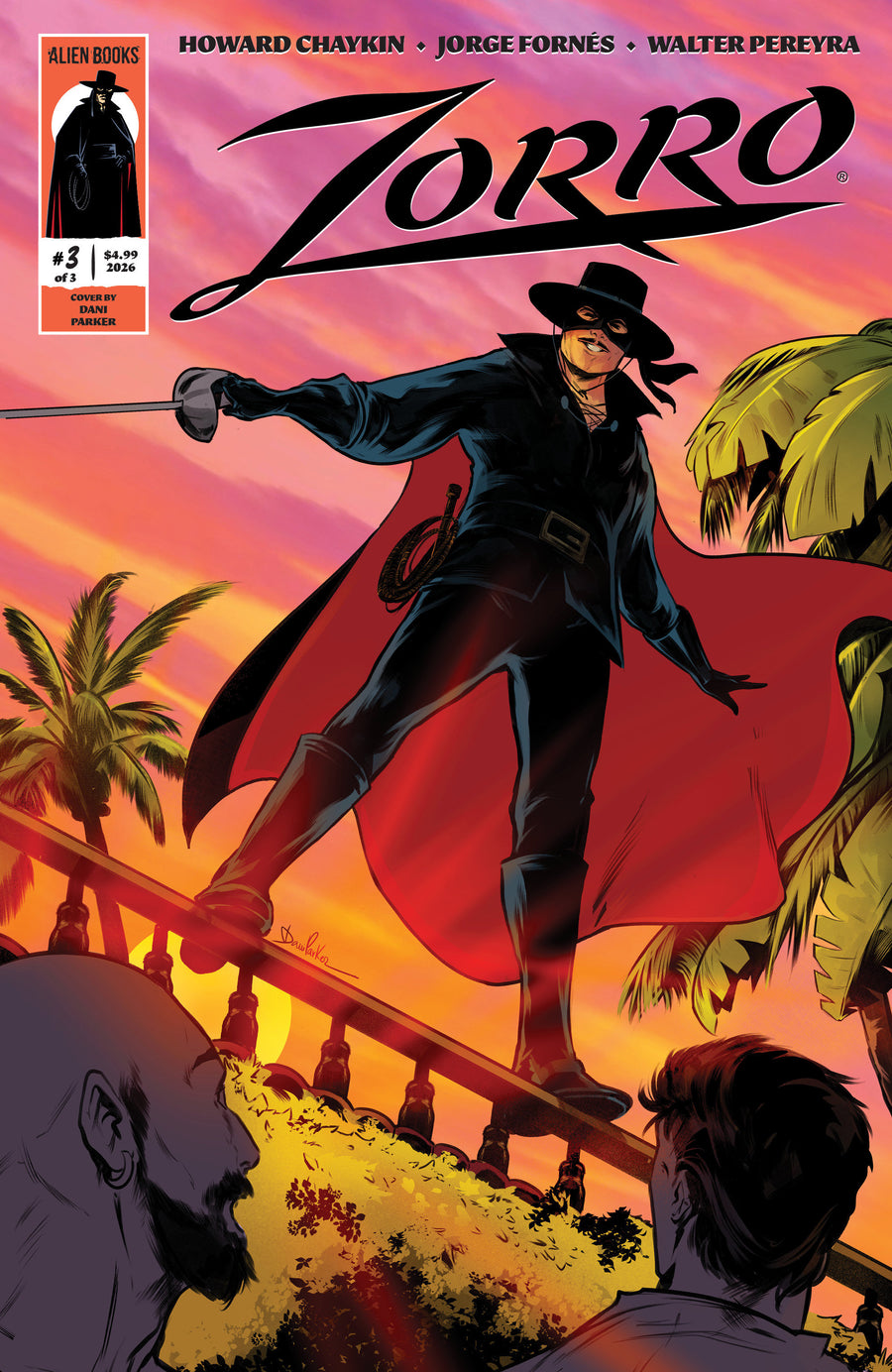 Zorro #3 Variant B (Parker) - Cover