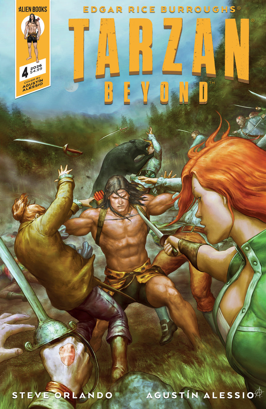 Tarzan Beyond #4 Cover A (Alessio) — Cover