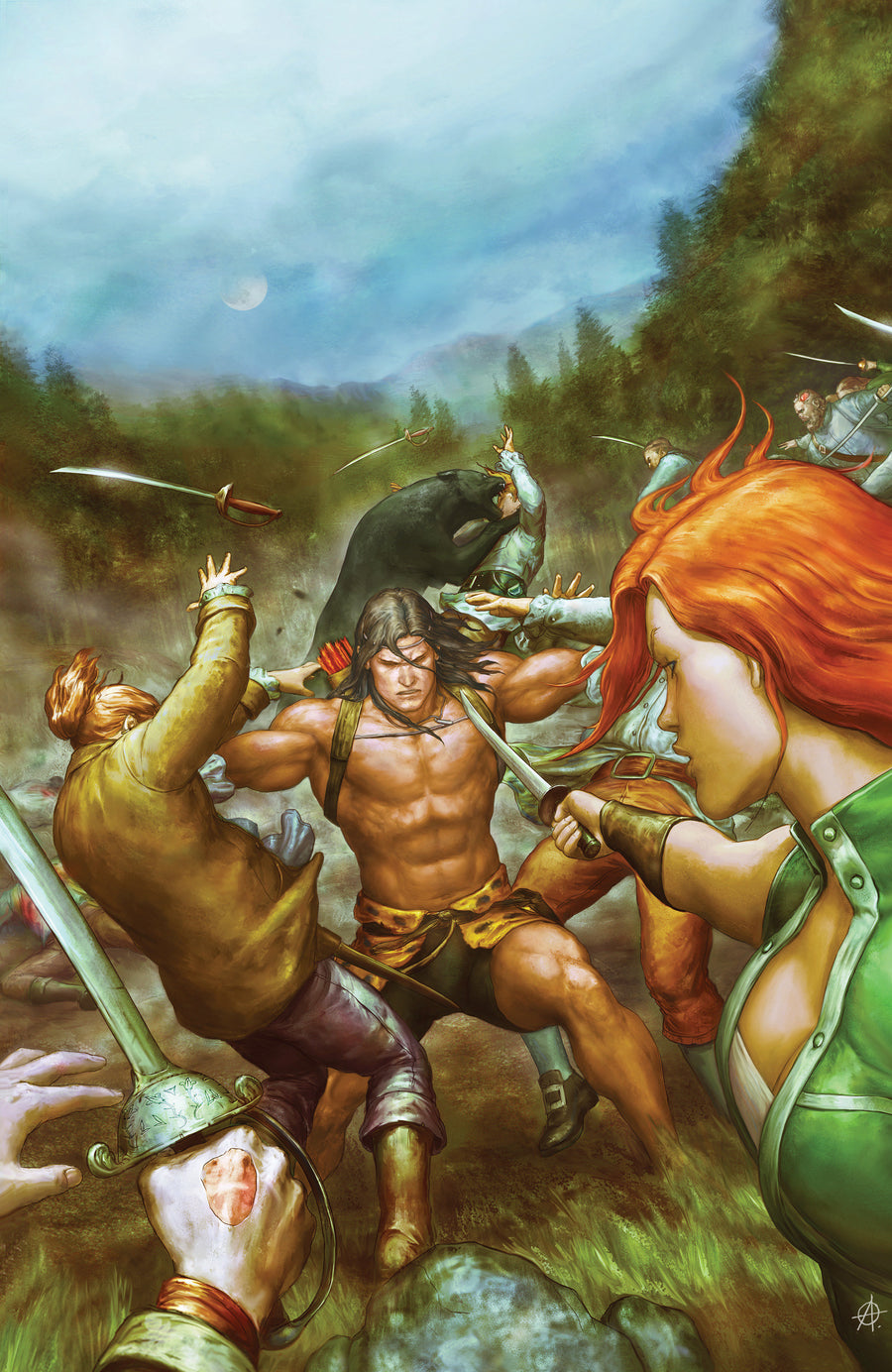 Tarzan Beyond #4 Variant C (Alessio Full Art) — Cover